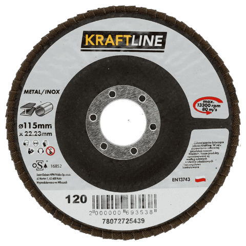 Tarcza ścierna lamelkowa P120 KRAFTLINE