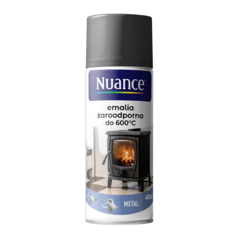 Emalia żaroodporna do 600°C biały 400 ml Nuance