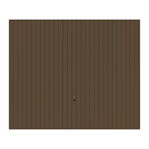 Brama garażowa uchylna GLS brązowa 2500 x 2125 mm