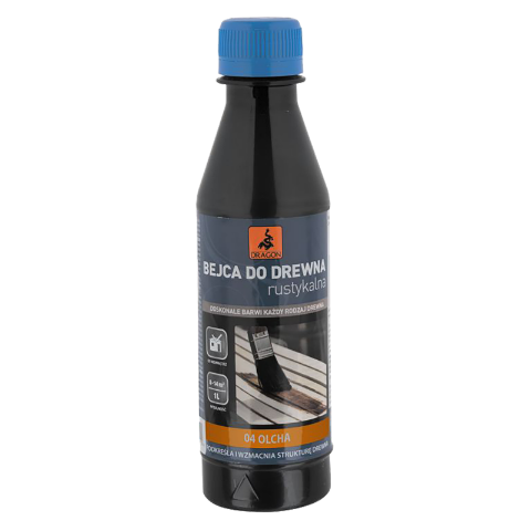 Bejca do drewna rustykalna 0,2 l olcha Dragon
