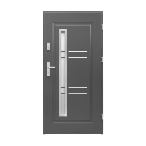 Drzwi zewnętrzne Opal antracyt 90 cm prawe Splendoor