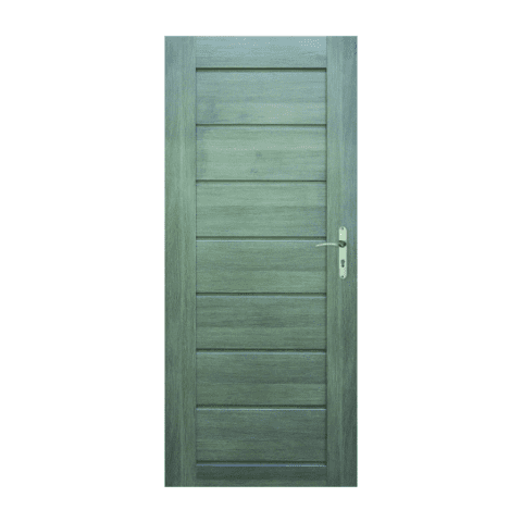 Skrzydło drzwiowe Prim grafit pełne 80 L