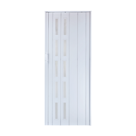 Drzwi harmonijkowe st5 80 x 201 cm białe