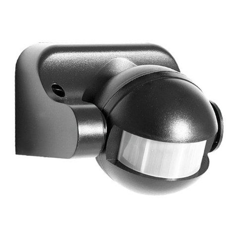 Czujnik ruchu PIR MD-13B7 zewnętrzny 180&nbsp;~230&nbsp;V czarny EL HOME