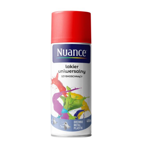 Lakier uniwersalny 9010 biały połysk 400 ml Nuance