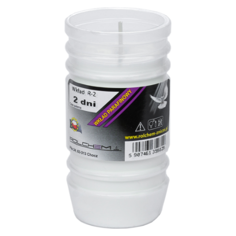 Wkład parafinowy 2 dni biały Rolchem