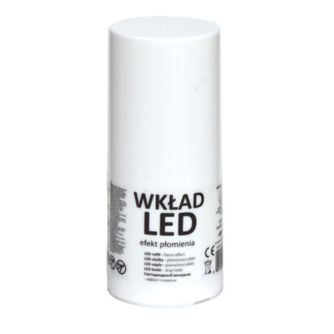 Wkład do znicza tuba LED z efektem płomienia 14 cm