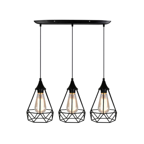 Lampa wisząca GRAF 3x60W E27 czarny CANDELLUX