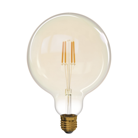 Żarówka LED Vintage G125 4W E27 ciepła biel+