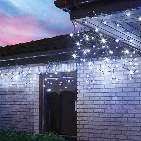 Lampki kurtyna sople flesz 200 LED