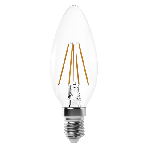 Żarówka LED Filament candle A++ 4W E14 ciepła biel
