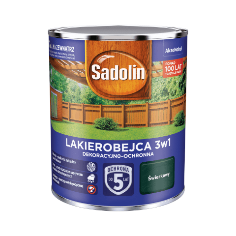 Lakierobejca Dekoracyjno-Ochronna 3w1 Świerkowy 0,7 l Sadolin