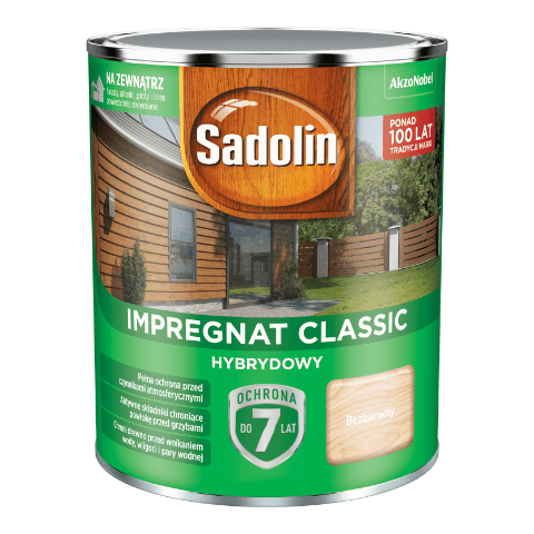 Impregnat CLASSIC HYBRYDOWY Bezbarwny 0,75 l Sadolin