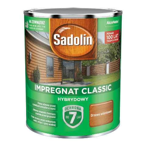 Impregnat CLASSIC HYBRYDOWY Drzewo Wiśniowe 0,75 l Sadolin