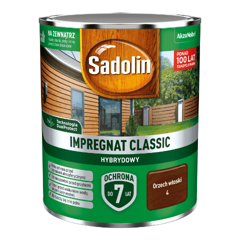 Impregnat CLASSIC HYBRYDOWY Orzech Włoski 0,75 l Sadolin