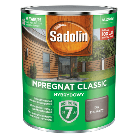 Impregnat CLASSIC HYBRYDOWY Dąb Rustykalny 0,75 l Sadolin