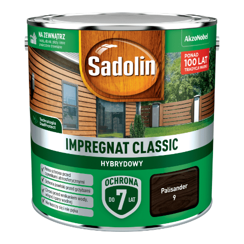 Impregnat CLASSIC HYBRYDOWY Palisander 2,5 l Sadolin