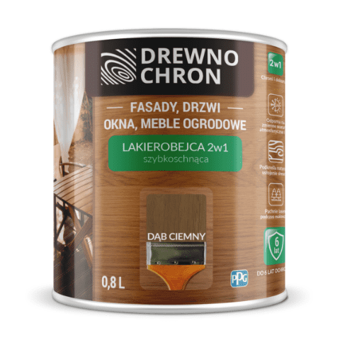 Lakierobejca 2W1 dąb ciemny Drewnochron