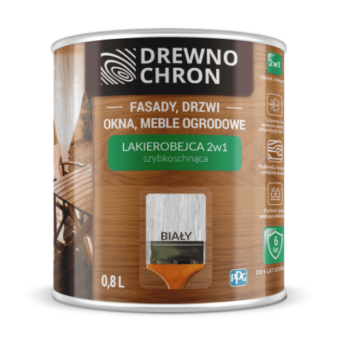 Lakierobejca 2w1 biały Drewnochron