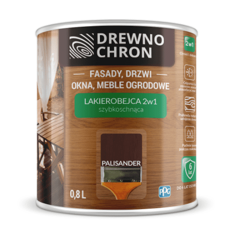 Lakierobejca 2w1 palisander Drewnochron