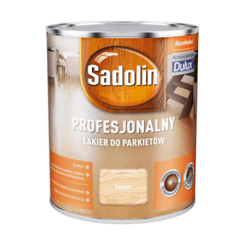 Lakier Profesjonalny do Parkietów Bezbarwny 0,75 l Sadolin połysk