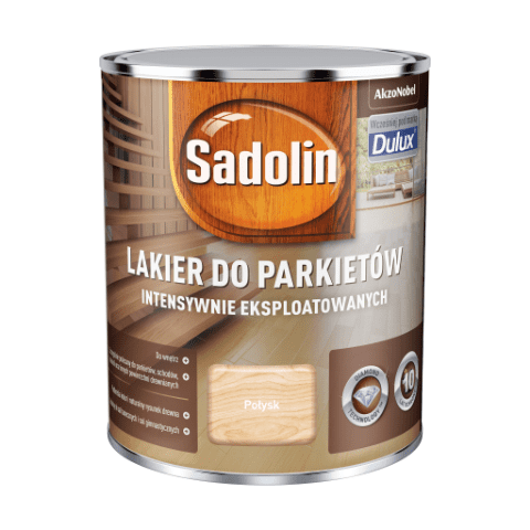 Lakier do Parkietów Intensywnie Eksploatowanych Bezbarwny 0,75 l Sadolin połysk