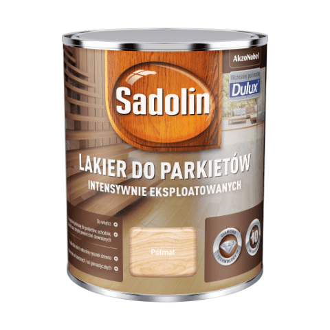 Lakier do Parkietów Intensywnie Eksploatowanych Bezbarwny 0,75 l Sadolin półmat