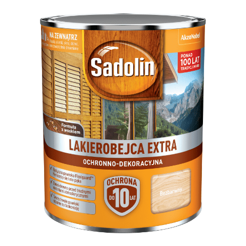 Lakierobejca Ochronno-Dekoracyjna Extra Bezbarwny 0,75 l Sadolin