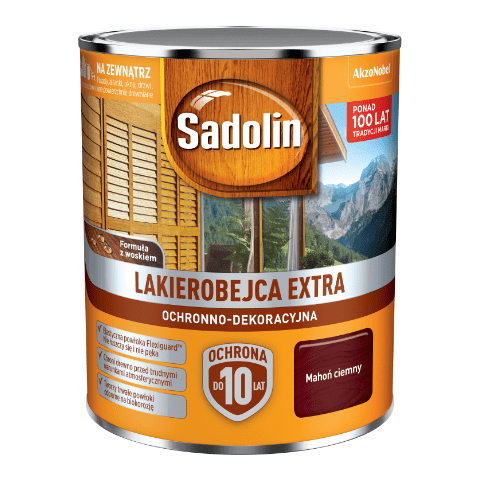 Lakierobejca Ochronno-Dekoracyjna Extra Ciemny Mahoń 0,75 l Sadolin