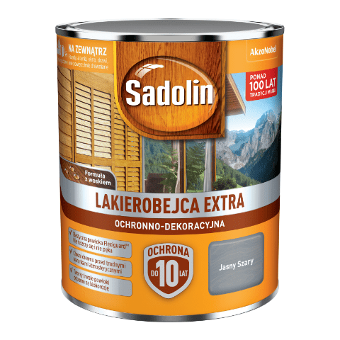 Lakierobejca Ochronno-Dekoracyjna Extra Jasny Szary 0,75 l Sadolin