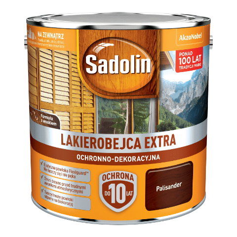 Lakierobejca Ochronno-Dekoracyjna Extra Palisander 2,5 l Sadolin