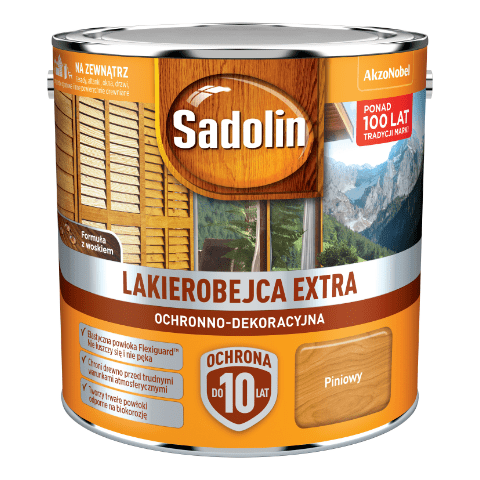Lakierobejca Ochronno-Dekoracyjna Extra Piniowy 2,5 l Sadolin