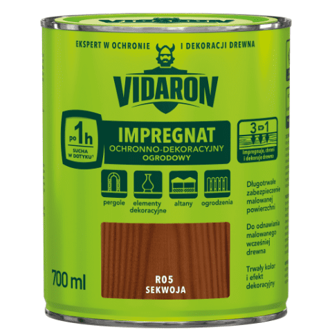 Impregnat Ochronno-Dekoracyjny Ogrodowy R05 Sekwoja 0,7 l VIDARON