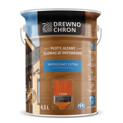 Impregnat Extra Powłokotwórczy cedr Drewnochron 4,5 l