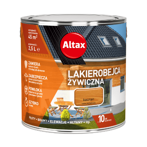 Lakierobejca żywiczna 2,5 l kasztan Altax