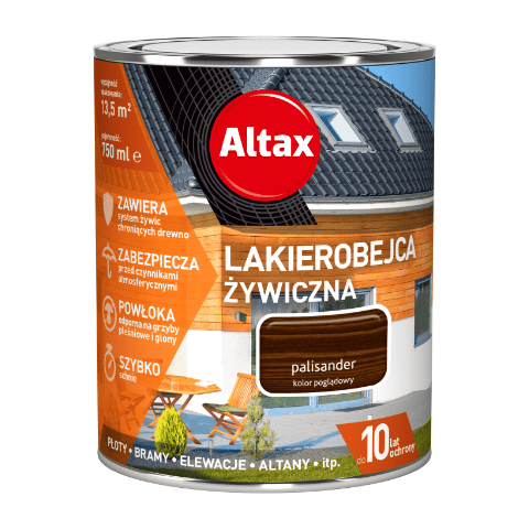 Lakierobejca żywiczna 0,75 l palisander Altax