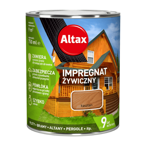 Impregnat żywiczny 0,75 l kasztan Altax