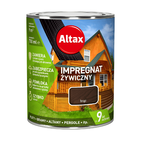 Impregnat żywiczny 0,75 l brąz Altax