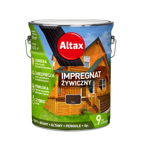 Impregnat żywiczny 4,5 l brąz Altax