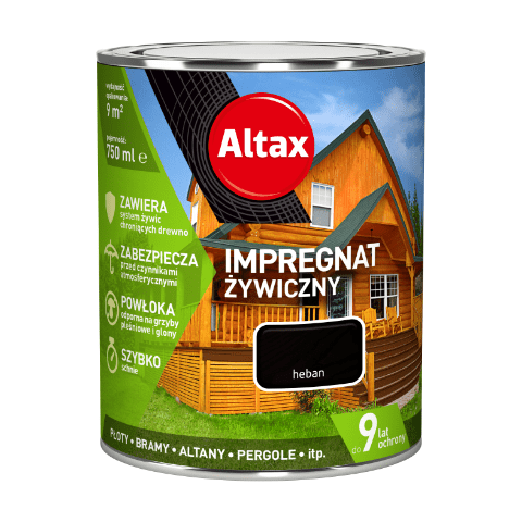 Impregnat żywiczny 0,75 l heban Altax