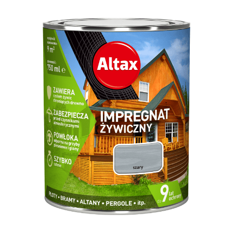 Impregnat żywiczny 0,75 l szary Altax