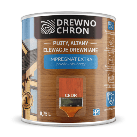 Impregnat EXTRA powłokotwórczy cedr 0,75 l