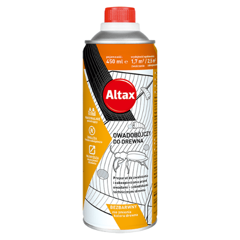 Owadobójczy do drewna 450 ml Altax
