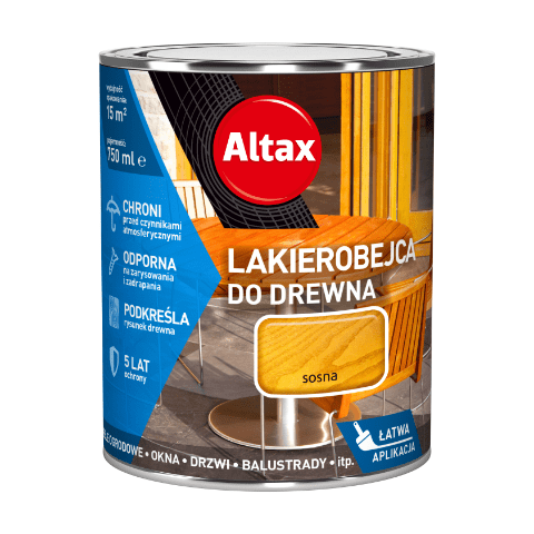 Lakierobejca do drewna 750 ml sosna Altax