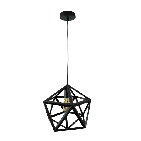 Lampa wisząca IL MIO DENMARK P-009 E27 czarna