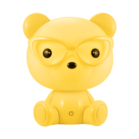 Lampa Polux MIŚ OKULARNIK LED 2,5 W żółta