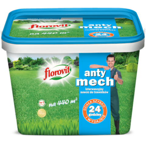 Interwencyjny nawóz do trawników antymech 8 kg Florovit