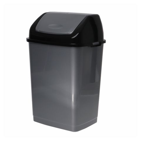 Kosz na śmieci Clip 31 l / 35 l srebrny