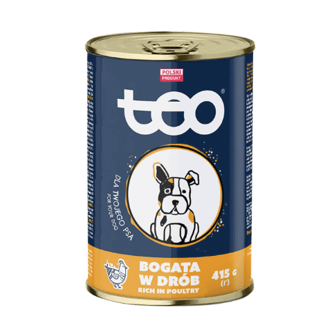 Karma mokra dla psów dorosłych 415 g drób TEO