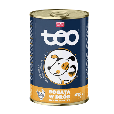 Karma mokra dla psów junior 415 g drób TEO